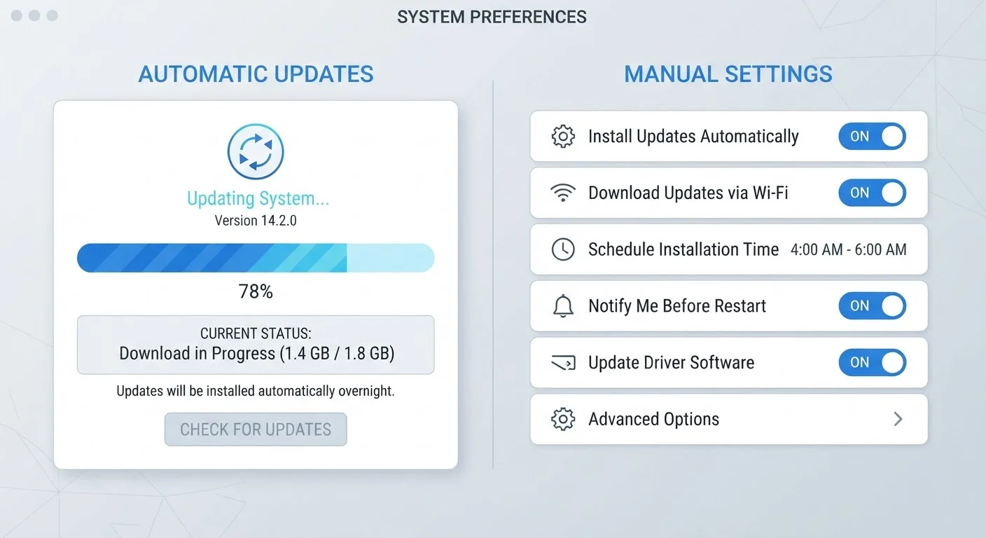 Automatic Updates vs Manual Control: What Each Approach Means for Stability