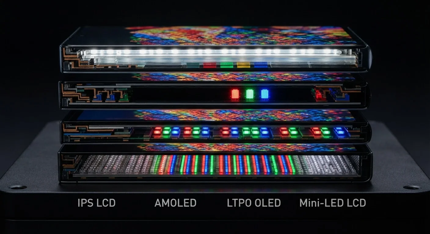 Display Technologies Compared: OLED, AMOLED, LCD, and Mini-LED on Smartphones