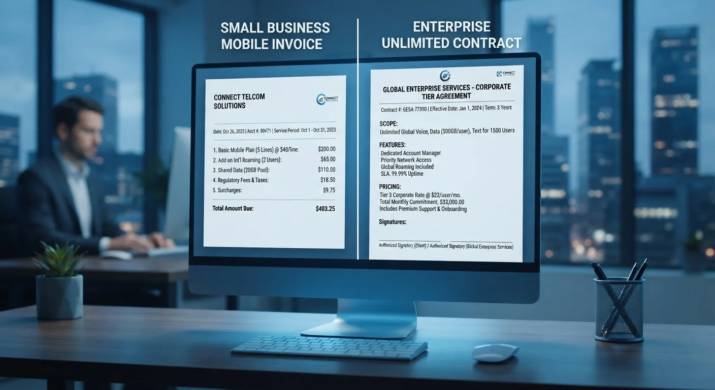 Five-Line Plans vs. Unlimited Corporate Tiers: Understanding the Real Cost Structure