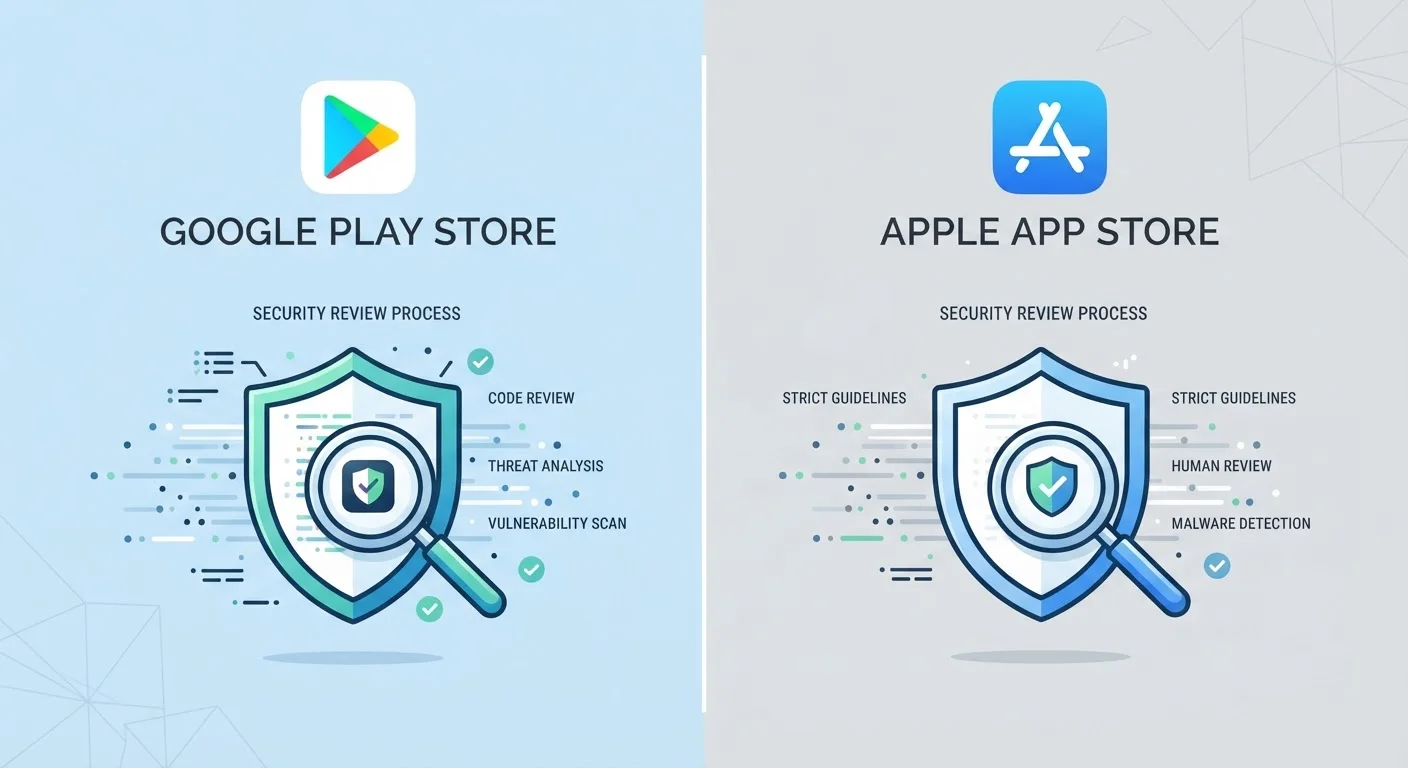 Mobile App Stores: How the Google Play Store and Apple App Store Review Apps Before You Download Them