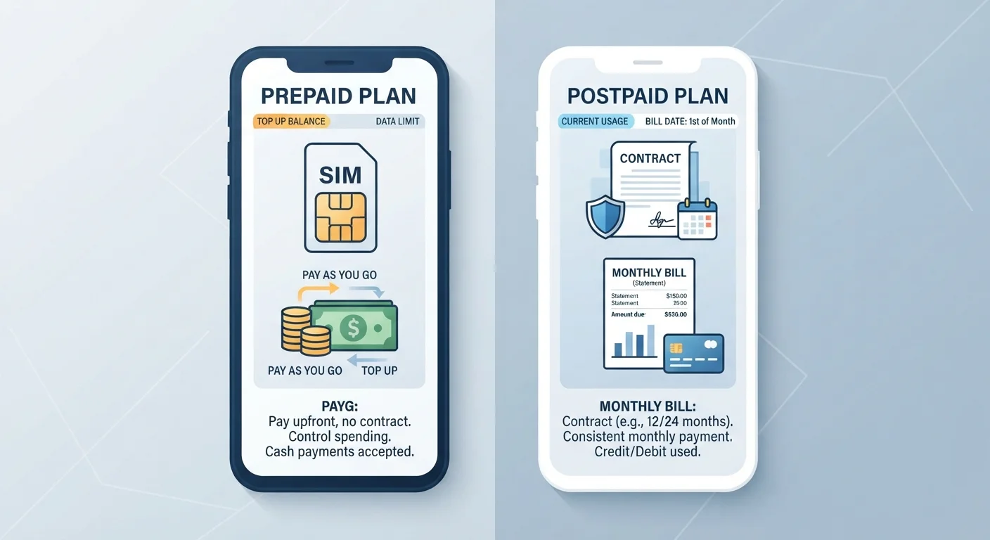 Prepaid vs Postpaid Phone Plans: The Structural Differences That Matter