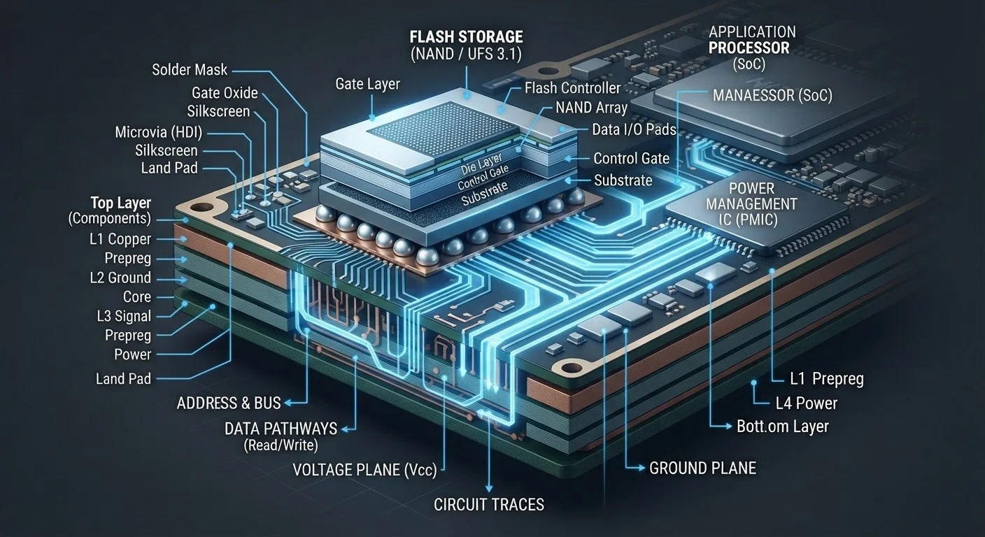 Storage on Smartphones: UFS, eMMC, and NVMe Compared