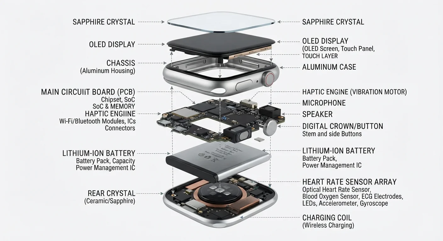 The Anatomy of a Smartwatch: Every Major Component Explained
