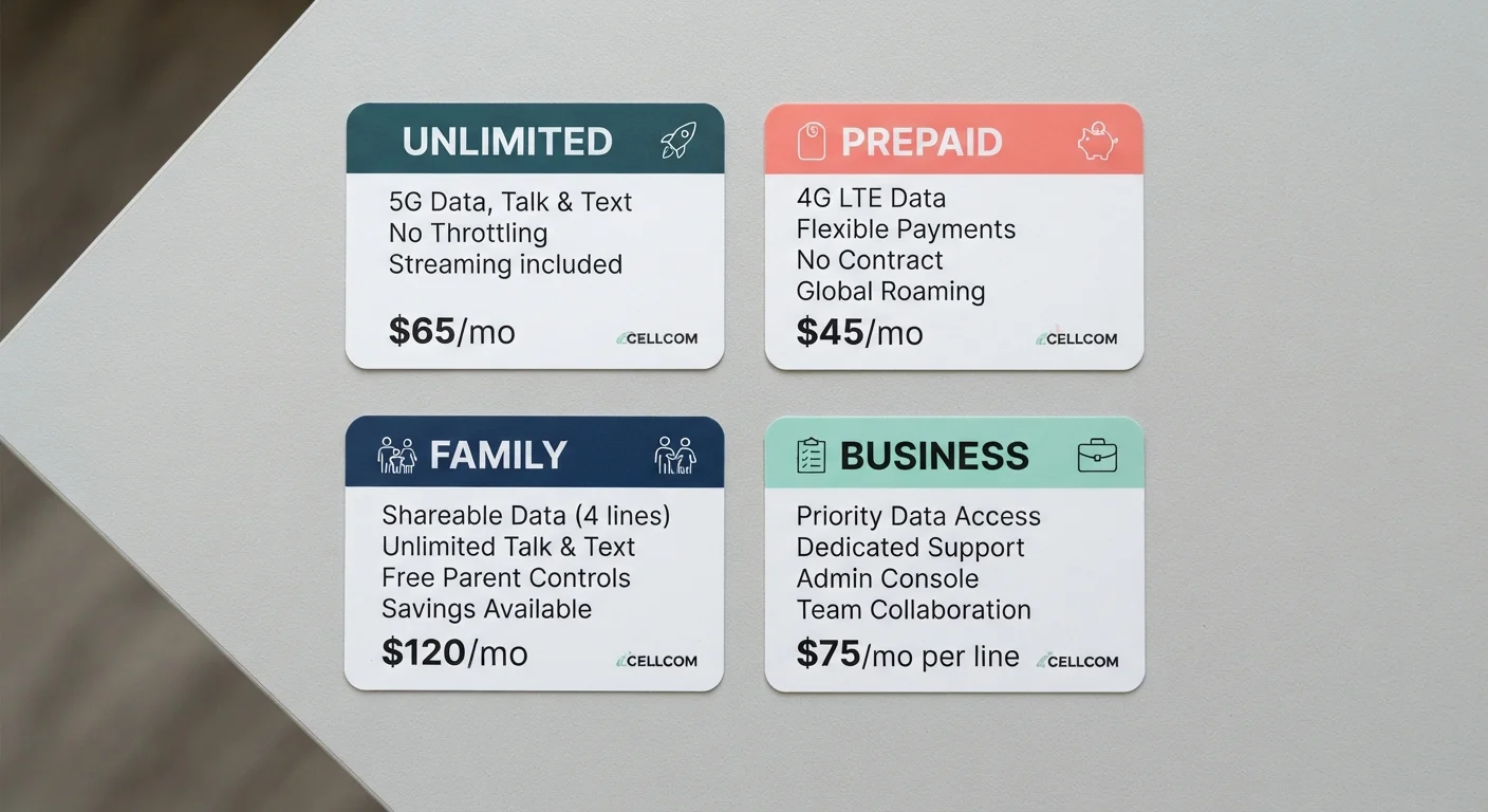 Unlimited, Prepaid, Family, Business: What Each Plan Type Actually Means