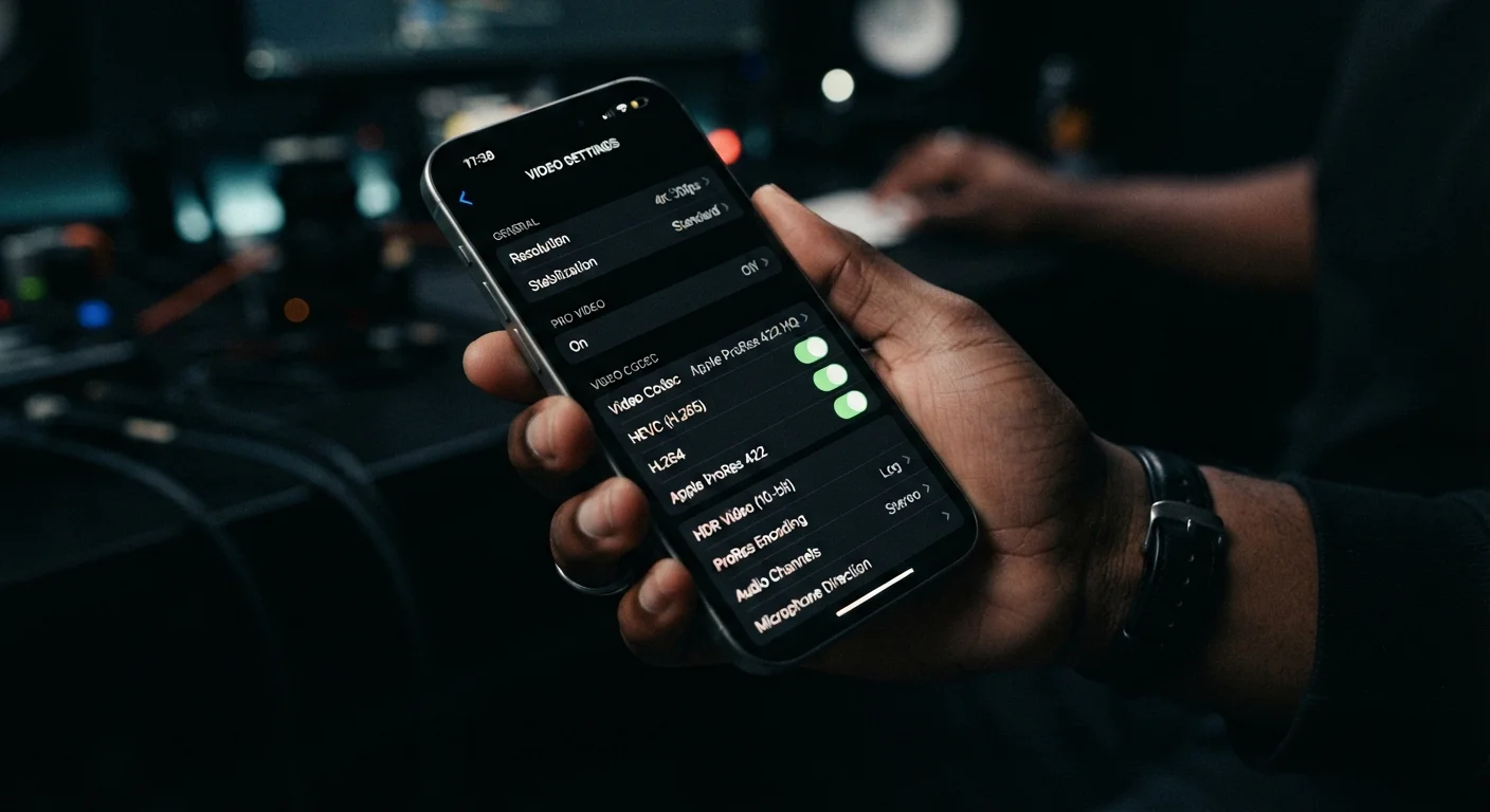 Video Recording Formats on Smartphones: Codec, Bitrate, and File Size Trade-offs